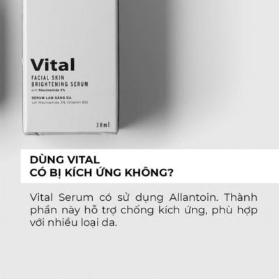 Dùng serum vital có bị kích ứng không