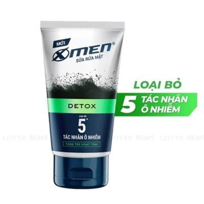 Sữa rửa mặt cho nam than tre hoạt tính X-Men Go Detox