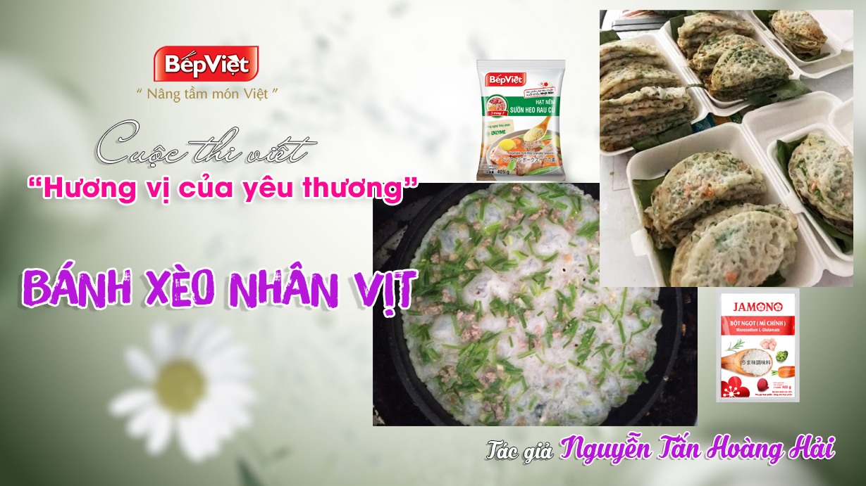 BÁNH XÈO NHÂN VỊT, NHÂN NGÀN YÊU THƯƠNG