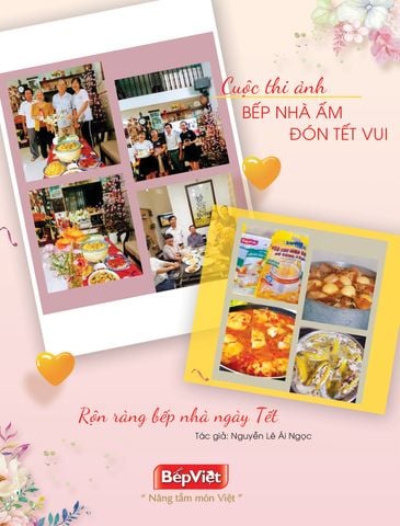 Rộn ràng bếp nhà ngày Tết