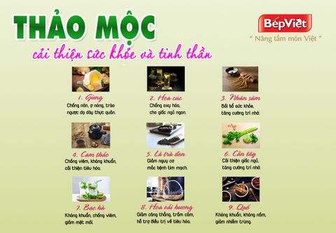 9 Thảo mộc cải thiện sức khỏe và tinh thần