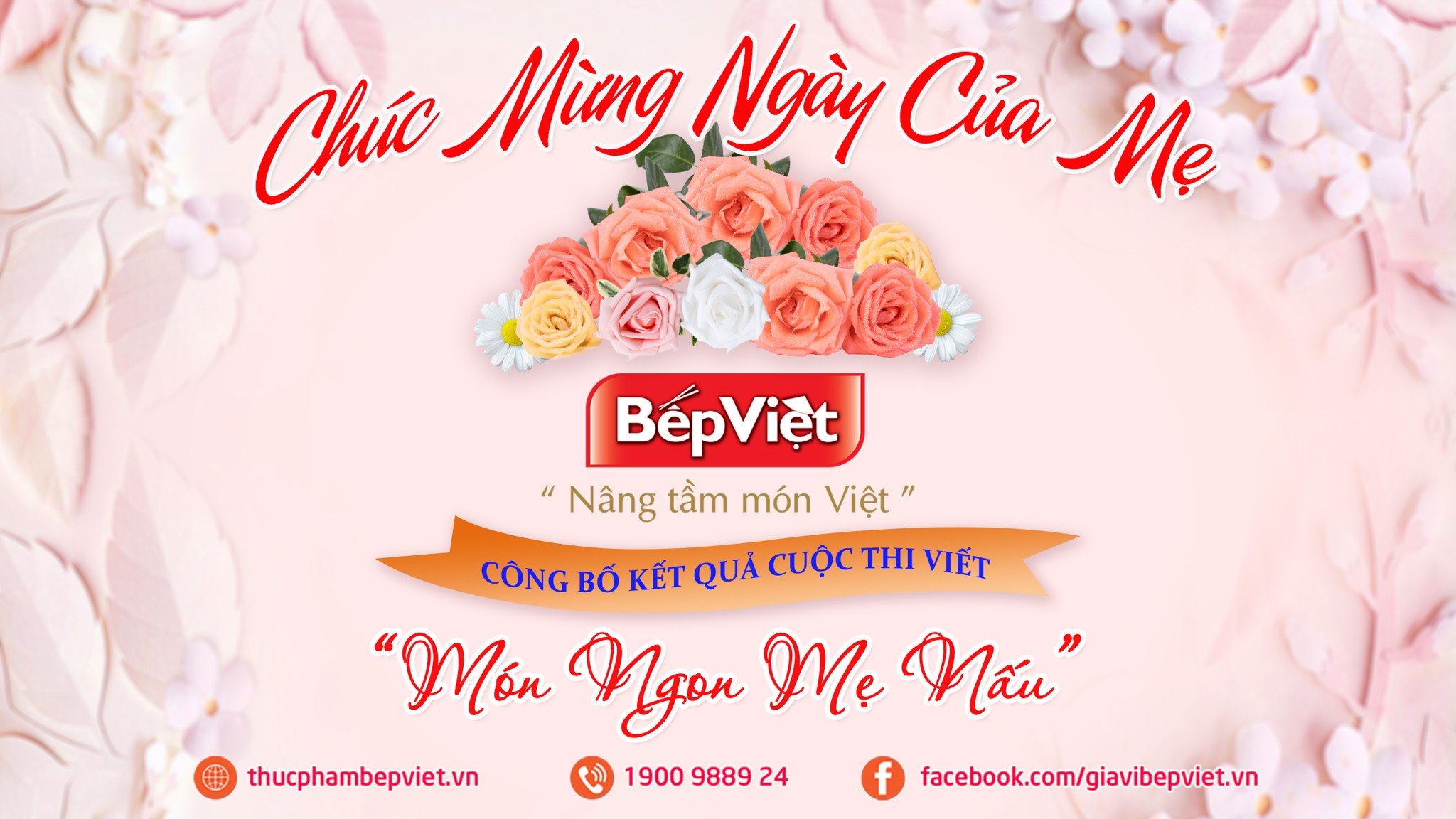 Công bố kết quả Cuộc thi “MÓN NGON MẸ NẤU”