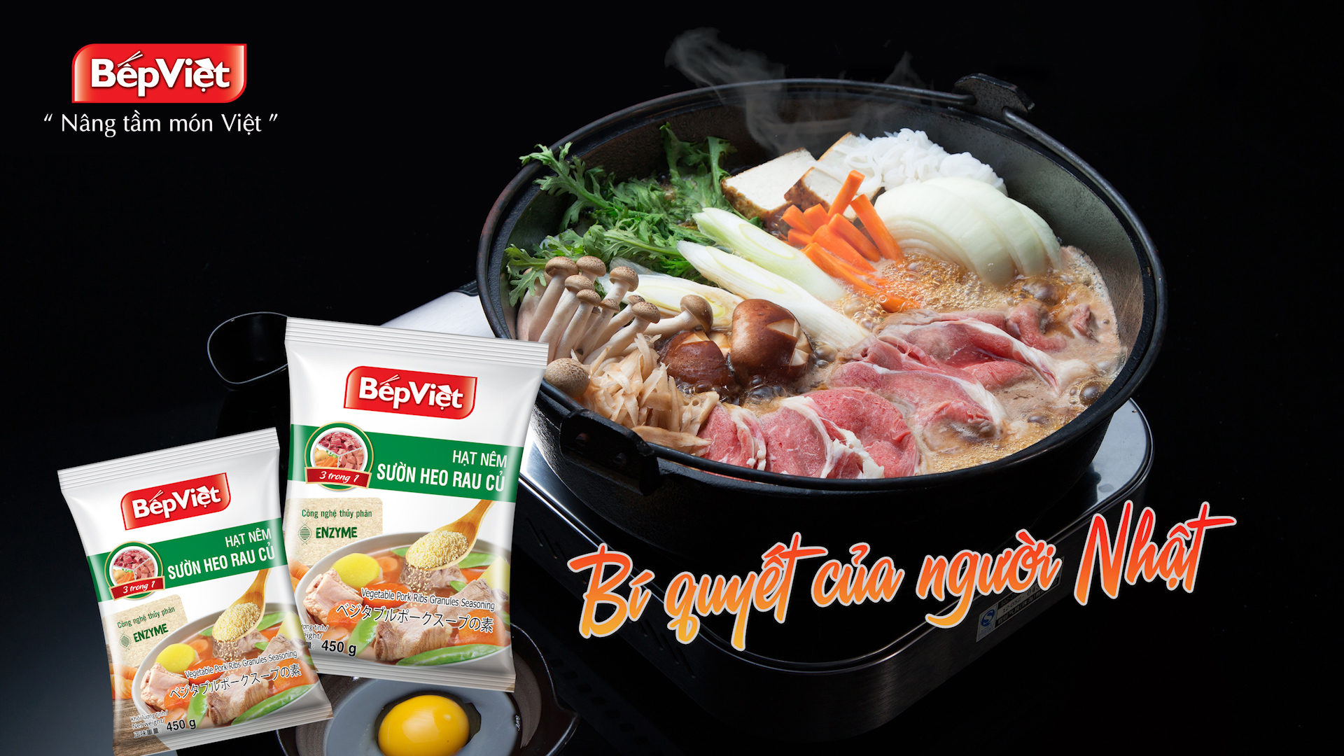 Hạt nêm sườn heo rau củ BẾP VIỆT – Bí quyết món ngon của người NHẬT