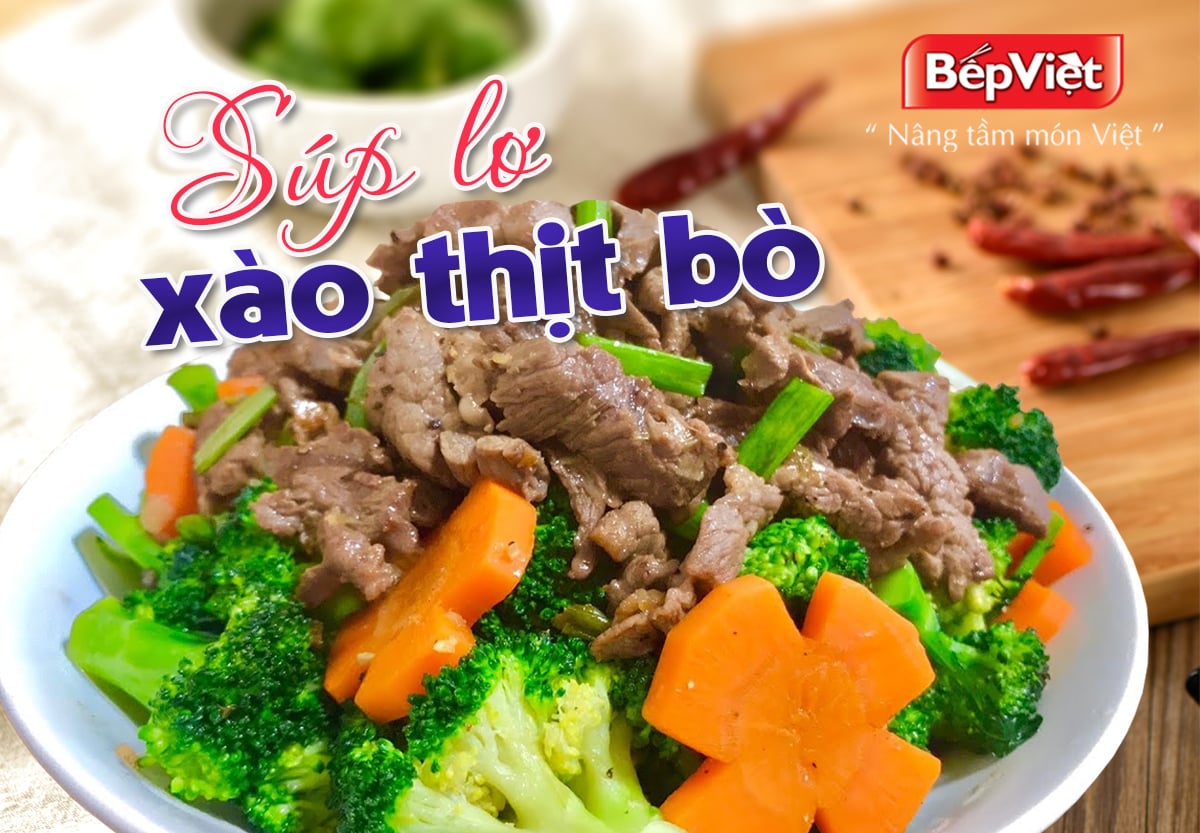 Súp lơ xào thịt bò