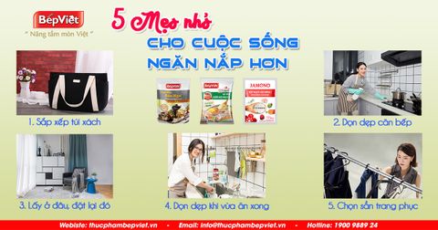 5 mẹo nhỏ cho cuộc sống ngăn nắp hơn
