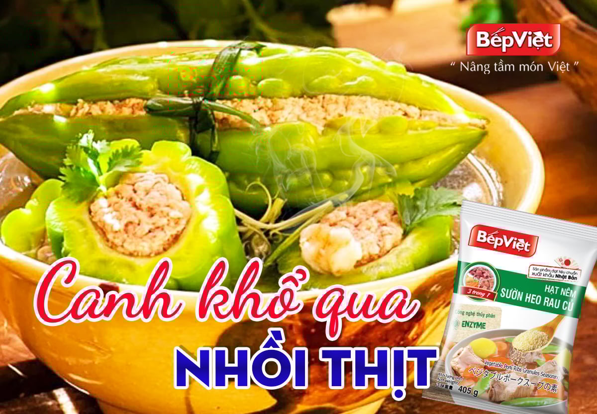 Canh khổ qua nhồi thịt ngon ngọt thanh mát