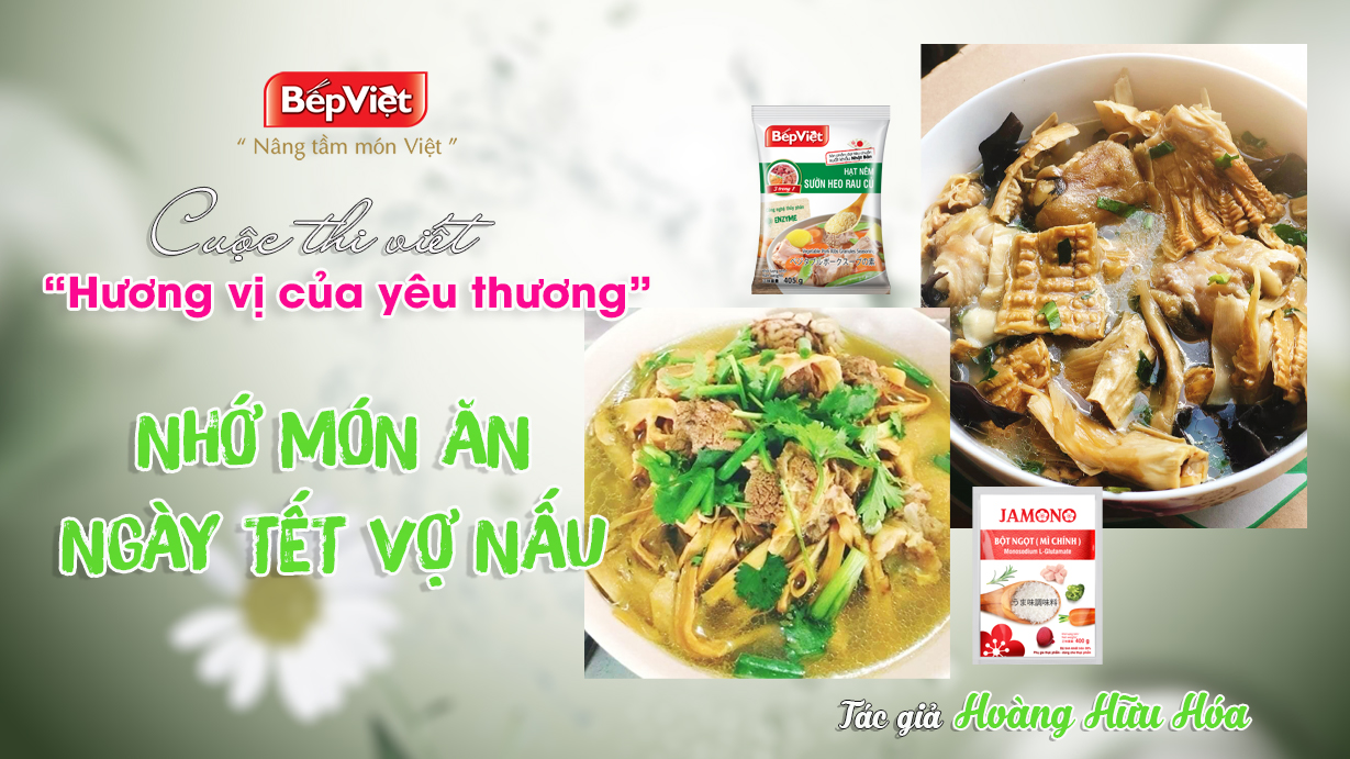 NHỚ MÓN ĂN NGÀY TẾT VỢ NẤU