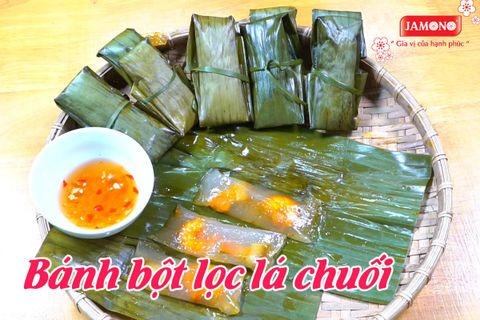 Bánh bột lọc lá chuối đặc sản miền Trung
