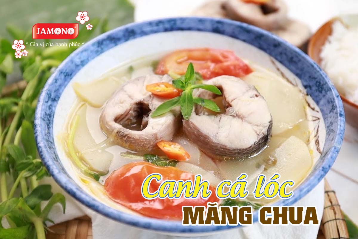 Canh cá lóc măng chua