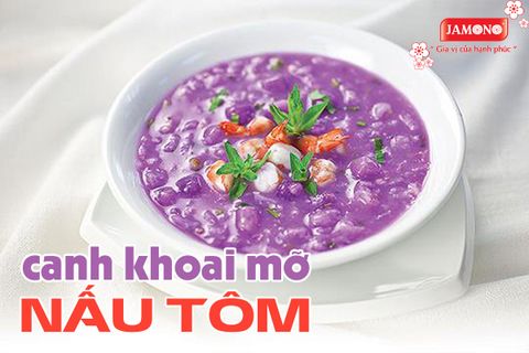 Canh khoai mỡ nấu tôm