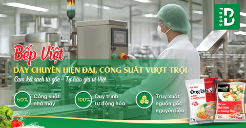 Bếp Việt với dây chuyền sản xuất hiện đại – Đảm bảo công suất, cam kết sạch từ gốc