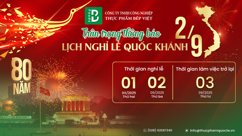 THÔNG BÁO NGHỈ LỄ QUỐC KHÁNH 2-9