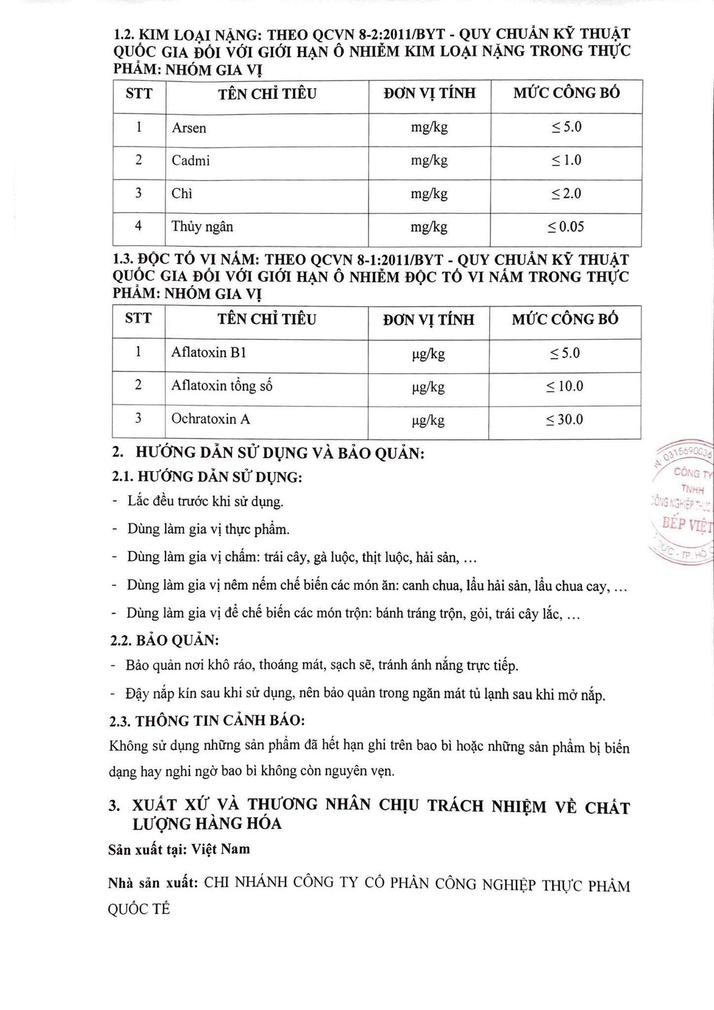 HS TCB muối chấm tôm chua cay