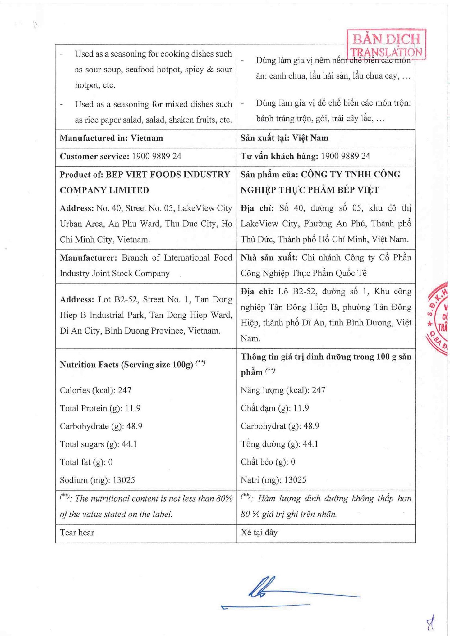 HS TCB muối chấm tôm chua cay