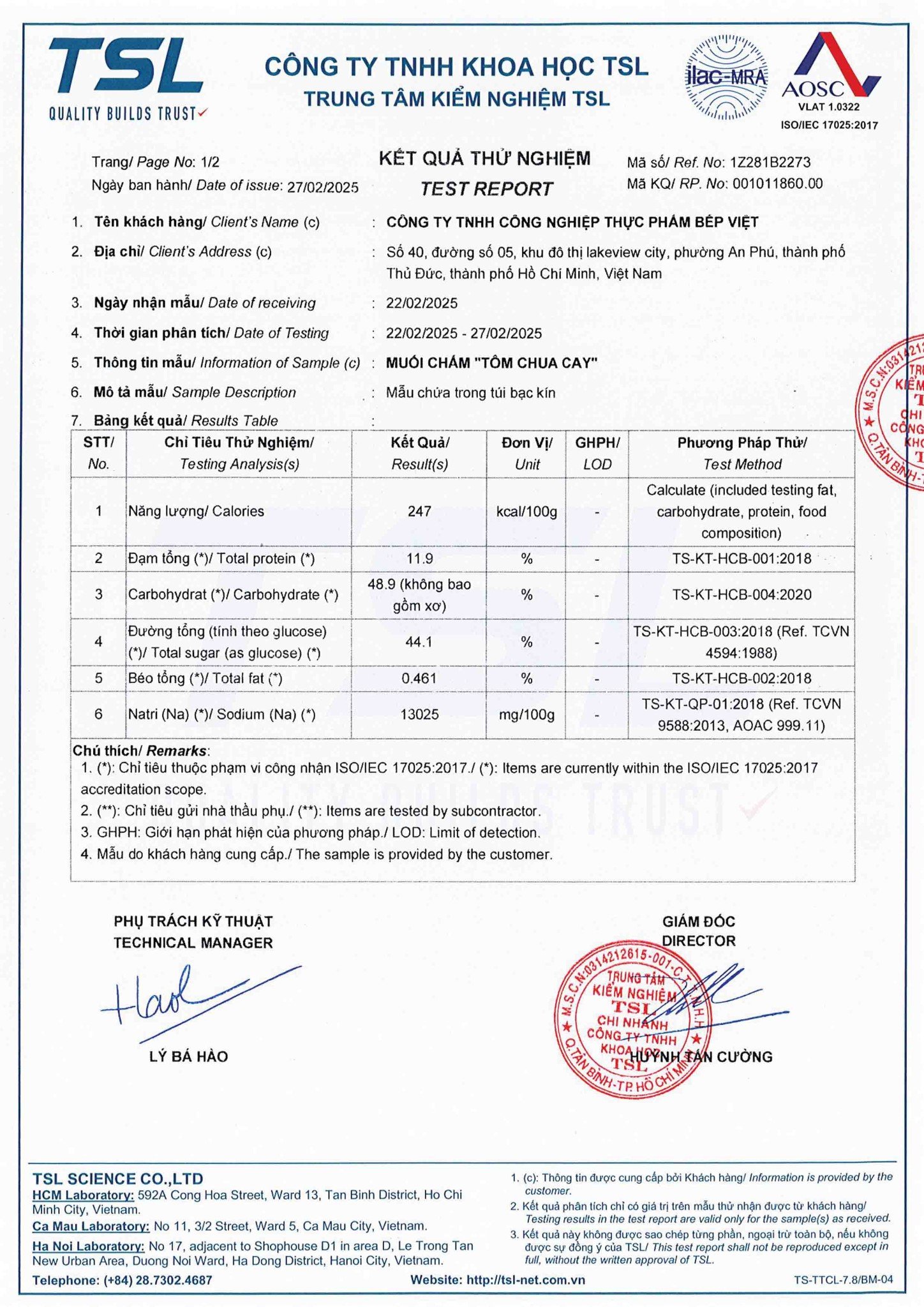 HS TCB muối chấm tôm chua cay