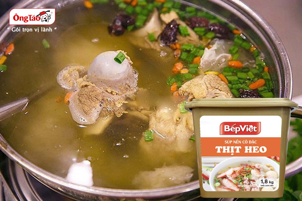 súp nền cô đặc thịt heo