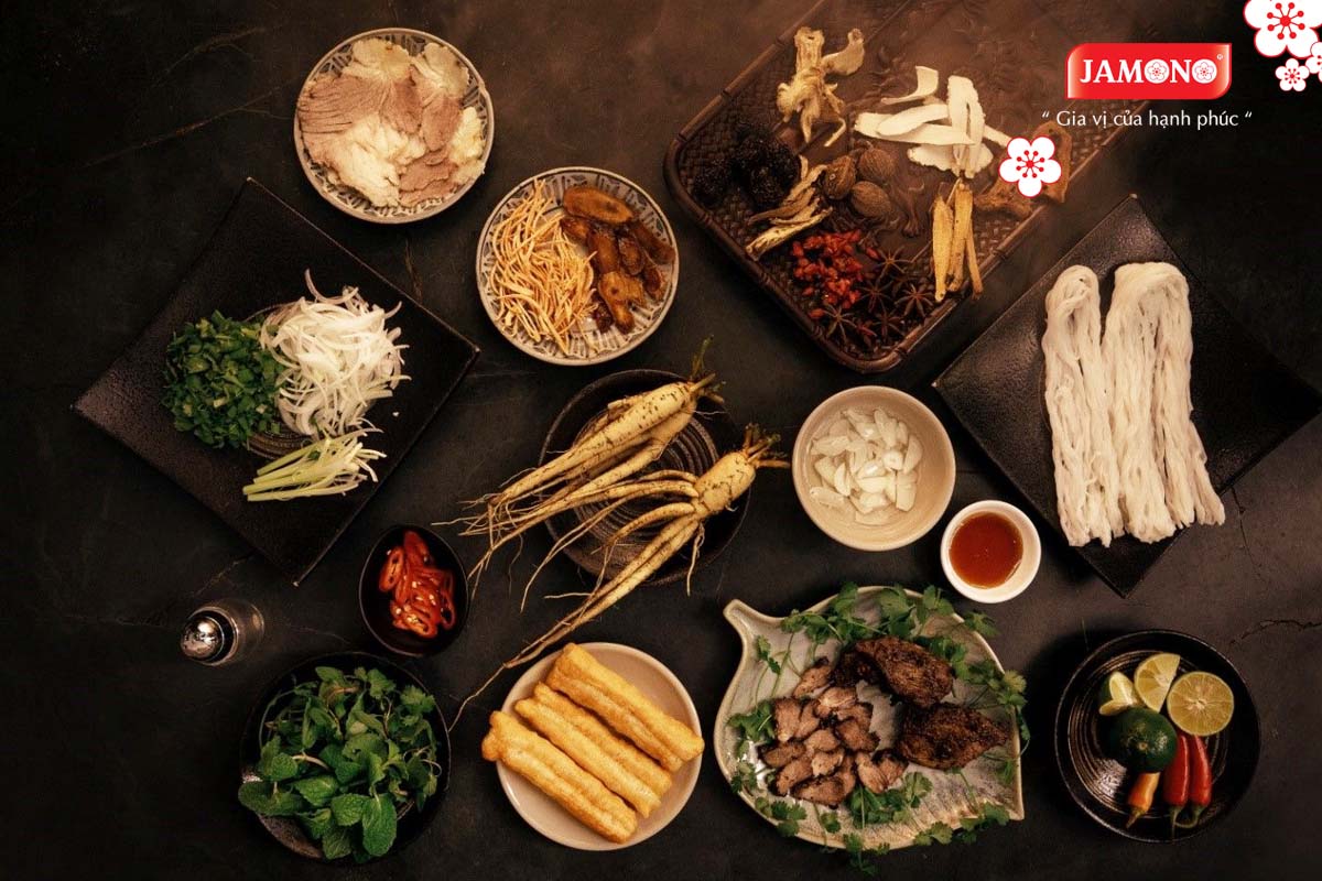 phối hợp nguyên liệu trong ẩm thực Việt Nam