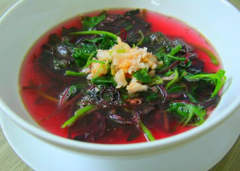 rau dền nấu món gì - chế biến rau dền canh tôm