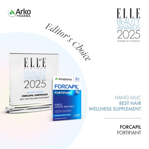 FORCAPIL FORTIFIANT VINH DỰ ĐƯỢC VINH DANH TẠI ELLE BEAUTY AWARDS 2025