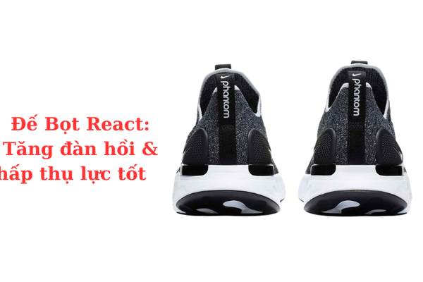 Giày chạy bộ Nike React Infinity Run Flyknit với công nghệ đế React giúp giảm tỉ lệ chấn thương khi chạy cho bàn chân phẳng