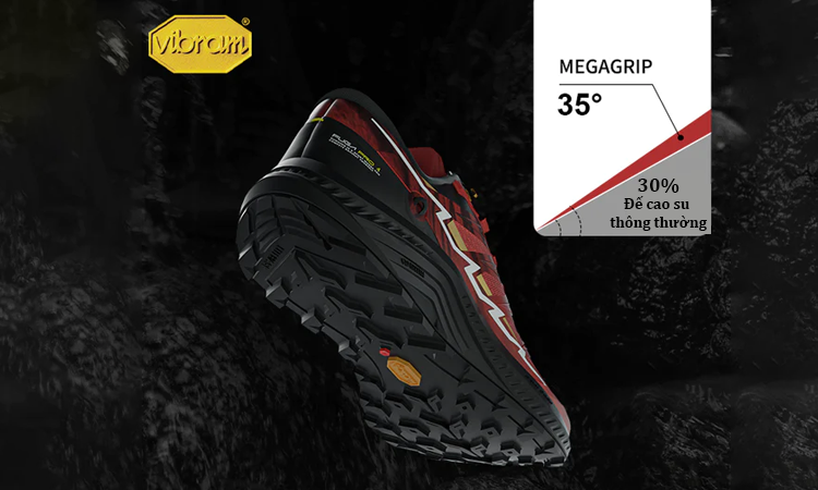 Giày chạy trail tốt nhất Kailas Fuga Pro 4- Vibram megagrip