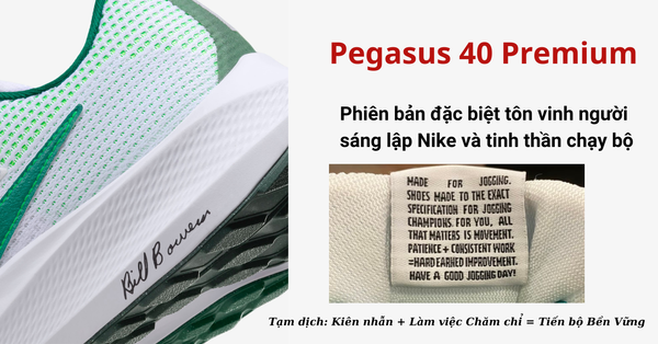 Nike Pegasus 40 Premium tôn vinh Bill Bowerman