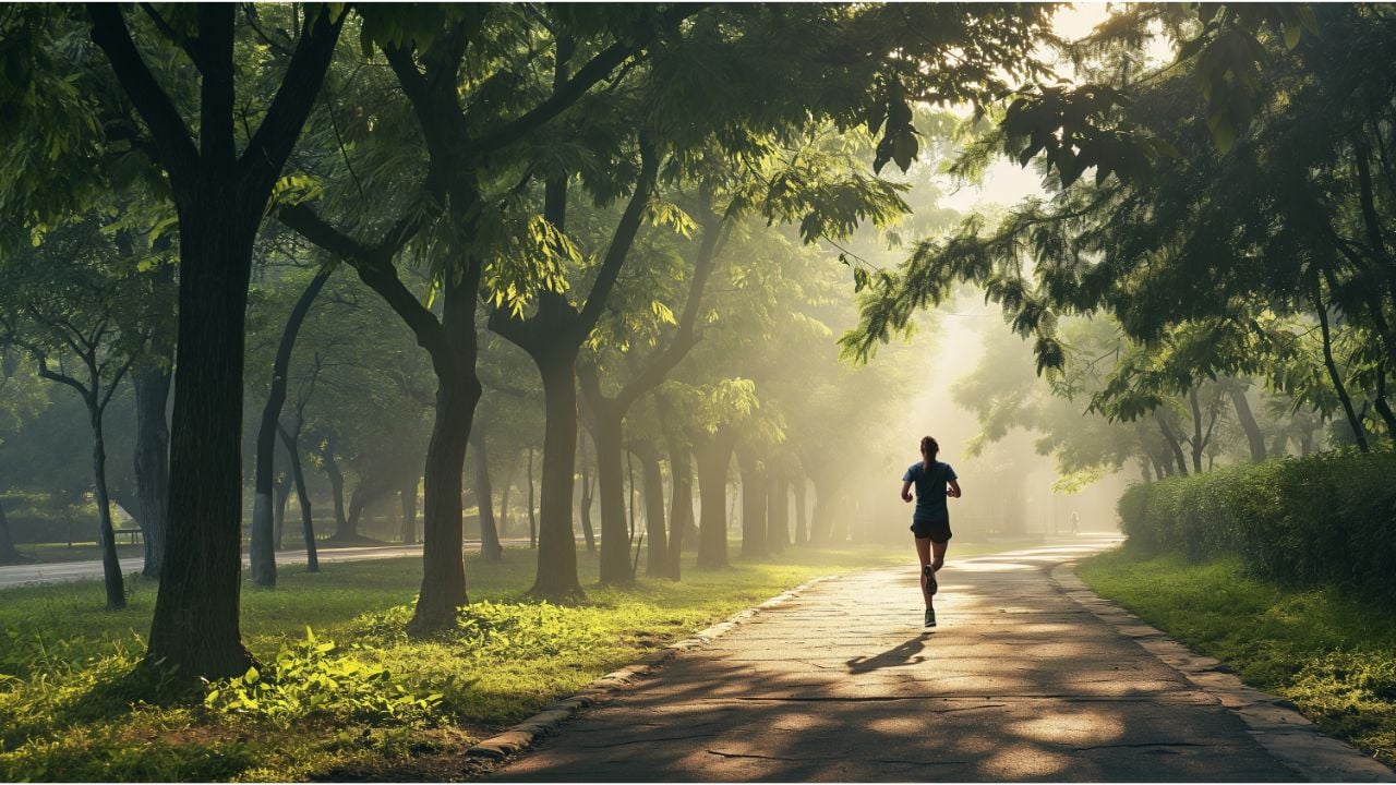 chạy bộ vào buổi sáng