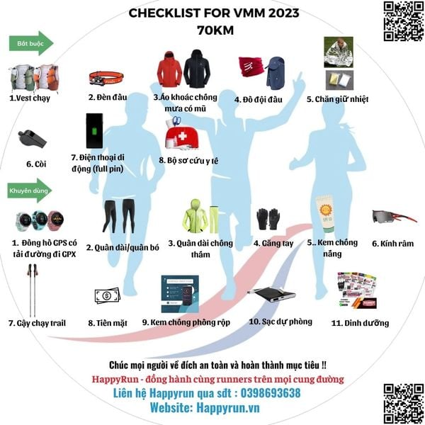 Checklist VMM 70km 2023
