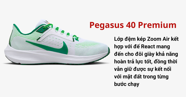 Nike Pegasus 40 Premium tôn vinh Bill Bowerman