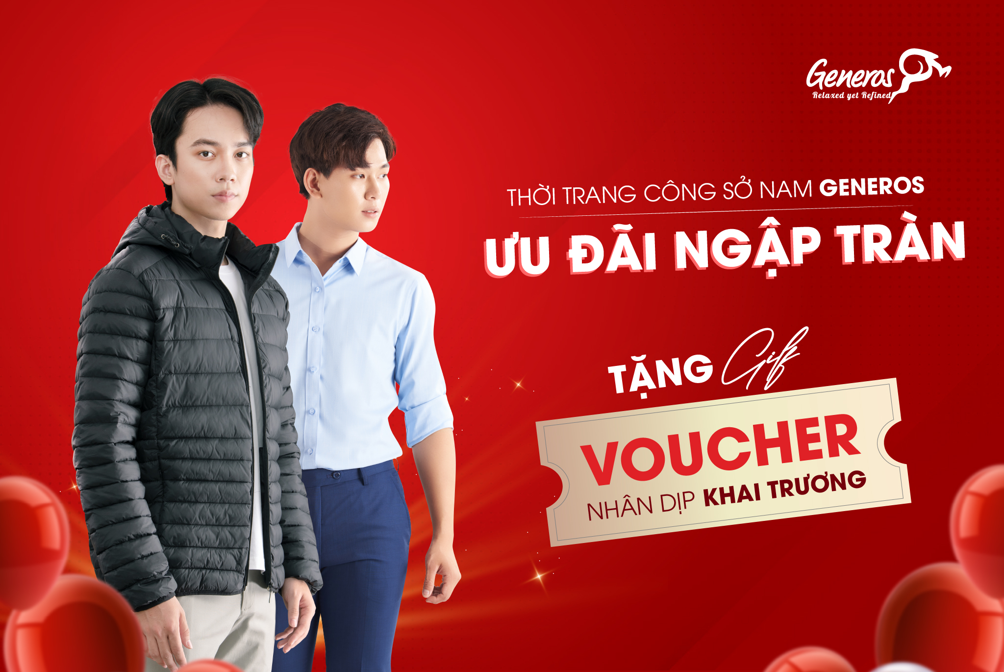 KHAI TRƯƠNG CỬA HÀNG GENEROS - ƯU ĐÃI ĐẾN 20%
