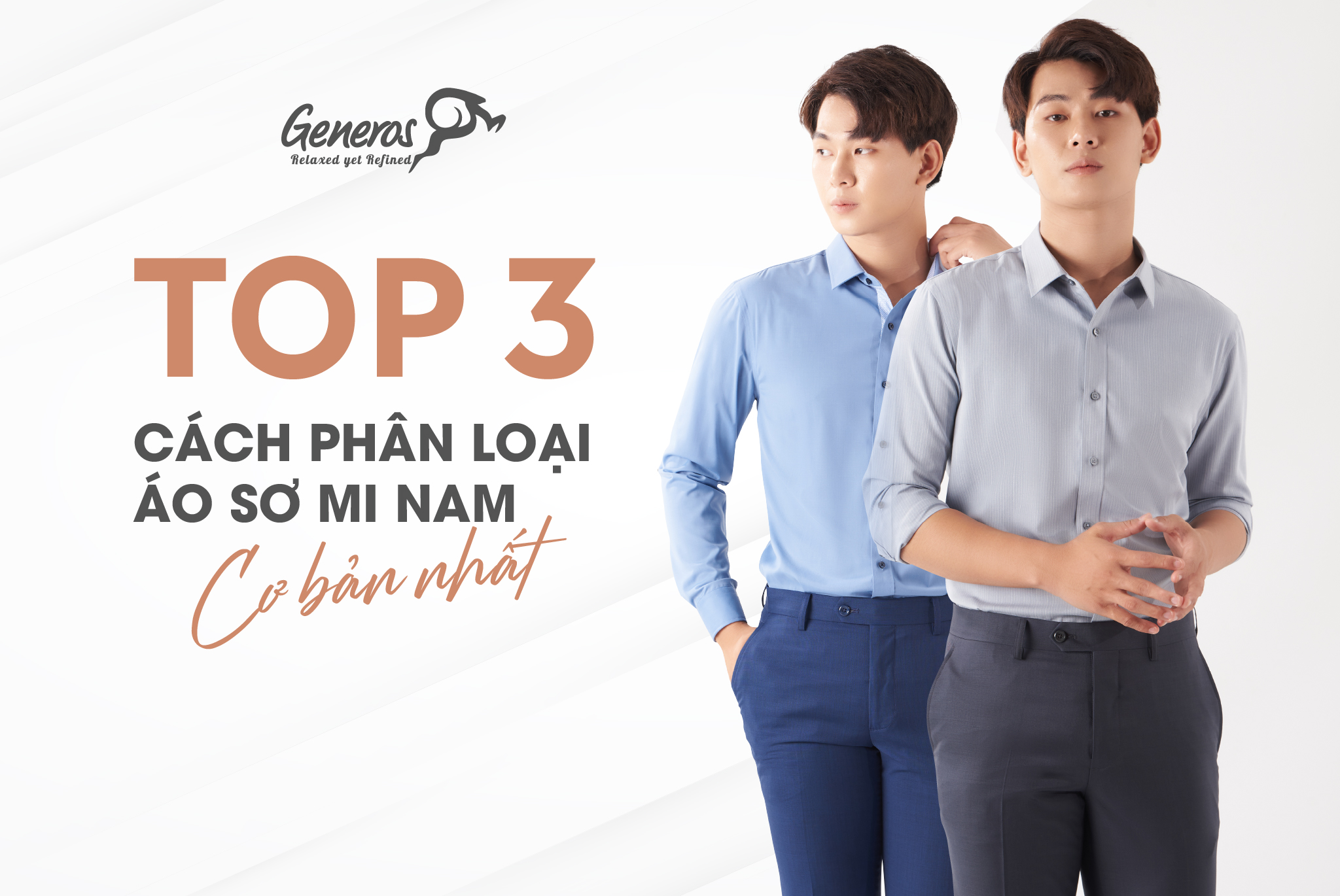 Top 3 cách phân loại áo sơ mi nam cơ bản nhất