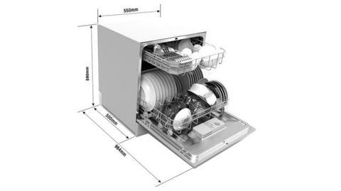 kích thước máy rửa bát