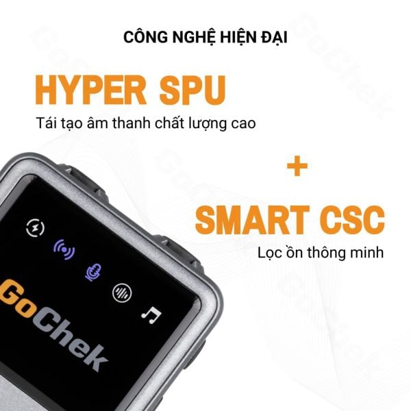 Công nghệ của mic thu âm cài áo GoChek Ultra Plus