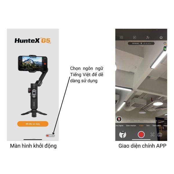 App điều khiển gimbal chống rung GoChek