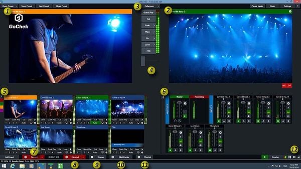 Các thiết bị cho một buổi livestream