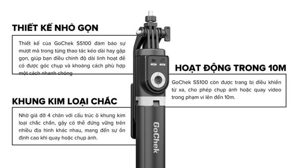 gậy chụp ảnh GoChek SS100