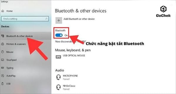 Cách kết nối tai nghe bluetooth với máy tính bàn