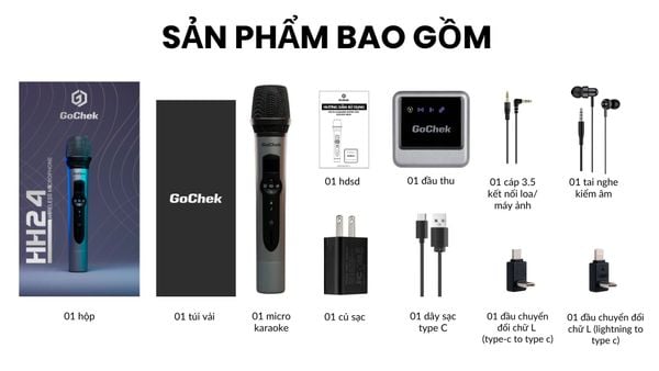 micro karaoke khong day GoChek HH24