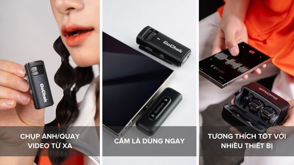 micro thu âm cài áo không dây GoChek S23