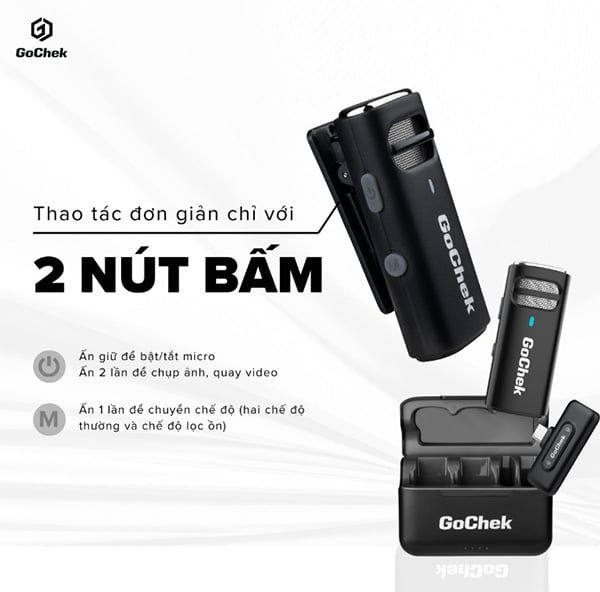 Micro thu âm cài áo không dây