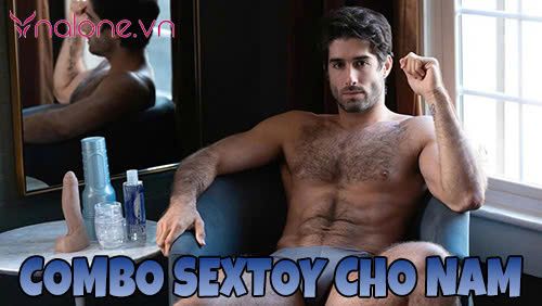 Combo sextoy cho nam: Âm đạo giả + Gel + Dung dịch vệ sinh