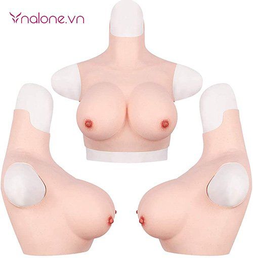 Ngực giả silicone full cổ NY19N hỗ trợ tăng kích thước vòng 1