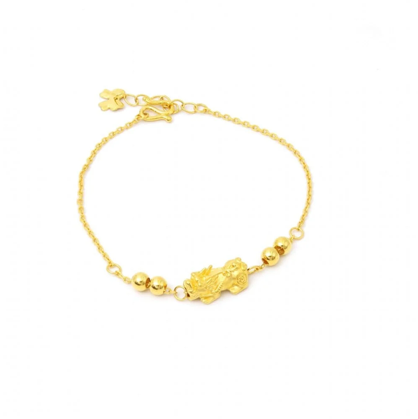 Vòng tay Tỳ Hưu 18K thu hút tài lộc hóa giải vận xui