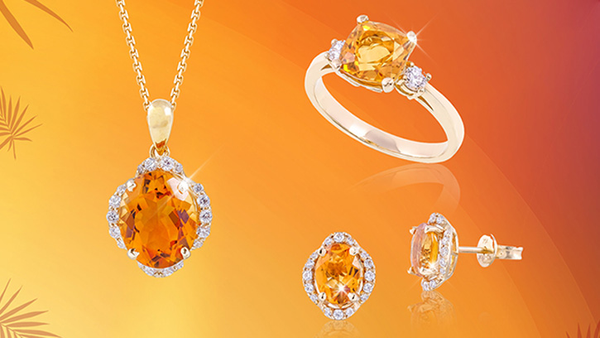 Trang sức gắn đá citrine là biểu tượng của thành công và tài lộc, giúp Sư Tử duy trì nguồn năng lượng tích cực.
