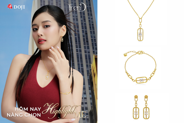 Bộ trang sức vàng 24K đính đá CZ là lựa chọn hoàn hảo dành cho những ai yêu thích sự sang trọng, hiện đại.