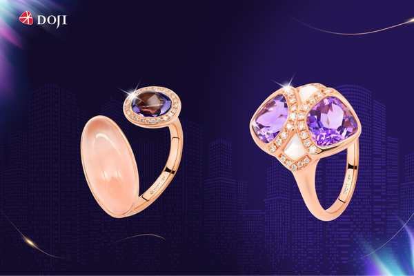 Trang sức gắn đá Amethyst là lựa chọn hoàn hảo giúp Bạch Dương kiểm soát cảm xúc và thăng hoa cảm xúc trong tình yêu