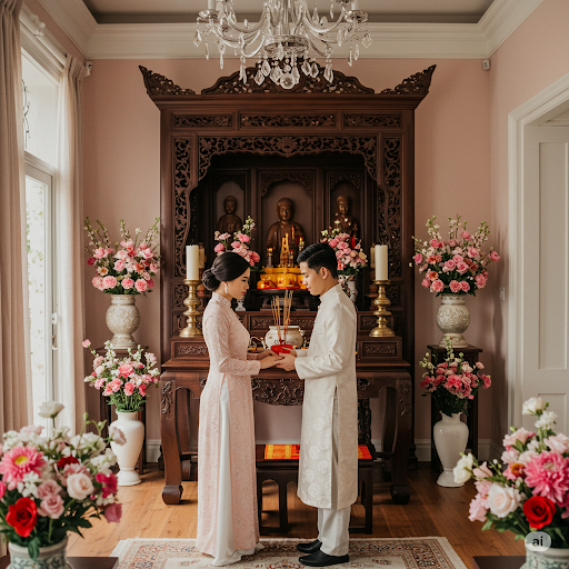 Tổ chức lễ gộp ăn hỏi và cưới là cách giúp các cặp đôi tiết kiệm thời gian, chi phí và công sức