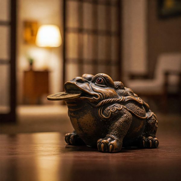 Lưu ý nên đặt thiềm thừ thấp và hướng mặt vào trong nhà để thu hút tài lộc, thịnh vượng cho gia đình