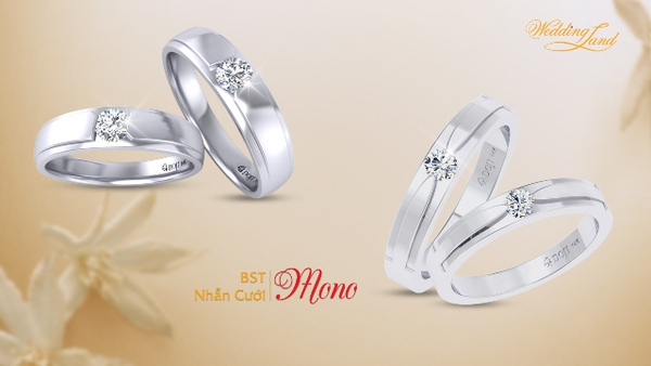 Bộ sưu tập nhẫn cưới Mono - Duy nhất gửi trao
