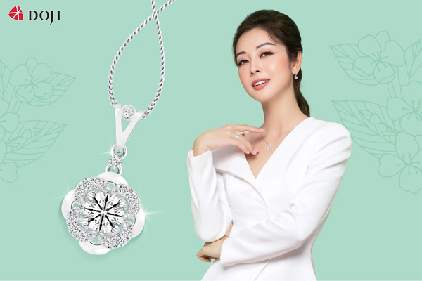 Bộ trang sức kim cương Jasmine giúp phái nữ tôn vinh vẻ đẹp nội tại và sự tự tin, mang phong cách cá nhân đầy thu hút